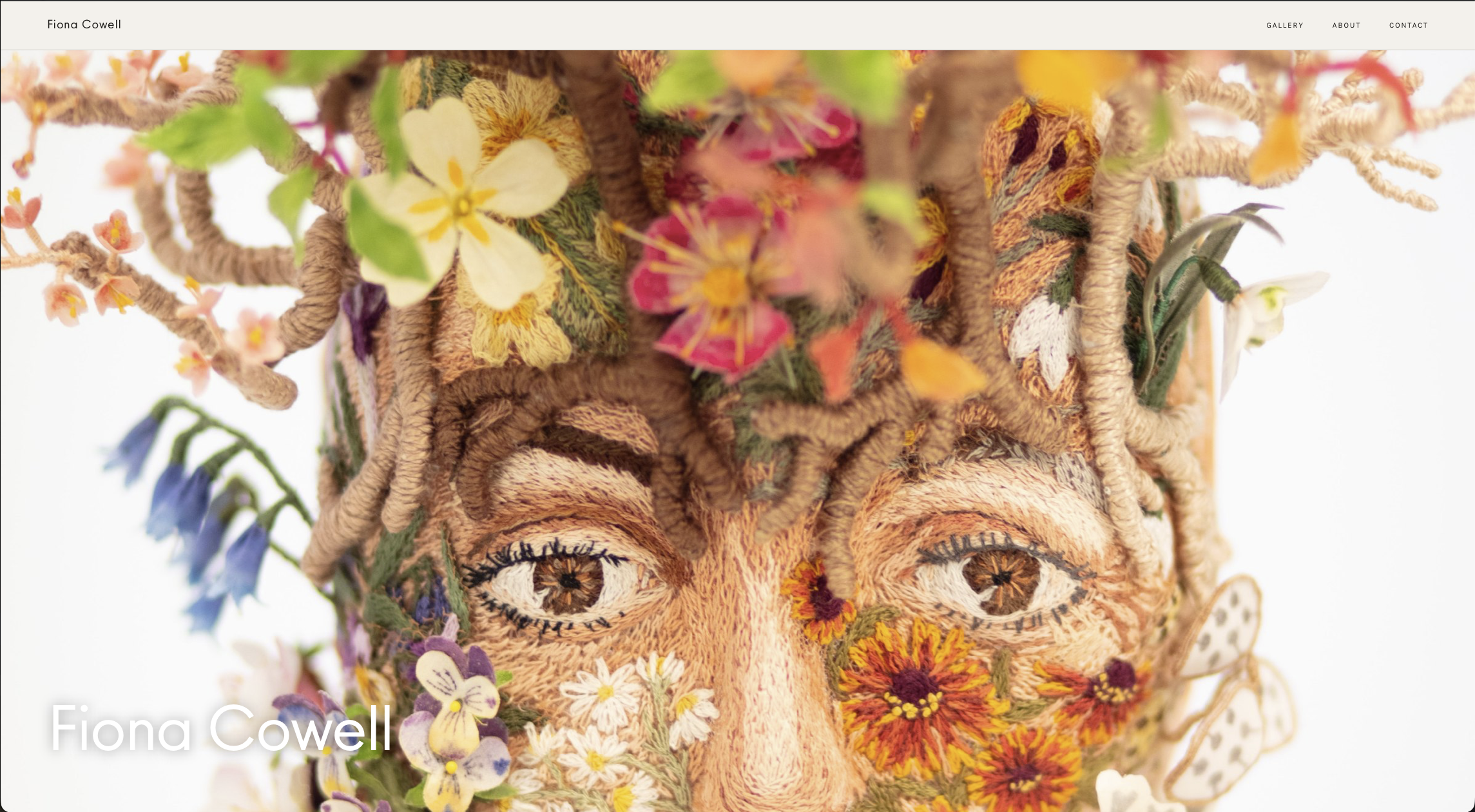 Fiona Cowell Designs website preview
